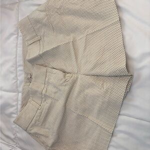 LOFT Cream Shorts with Black Dots